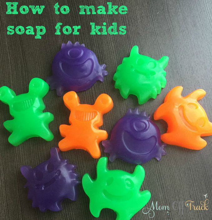 This DIY tutorial on how to make soap for kids is so easy. I can't wait to make my kids some soapy monsters to clean up those hands after school. 