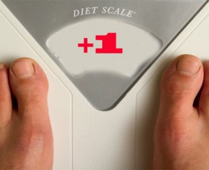 gained 1 pound on scale