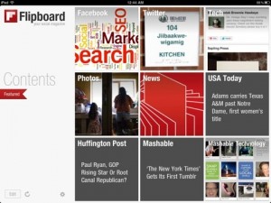 Flipboard app home page image