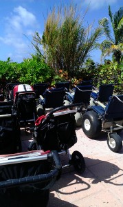 sand wheelchairs on Disneys Castaway Cay Island