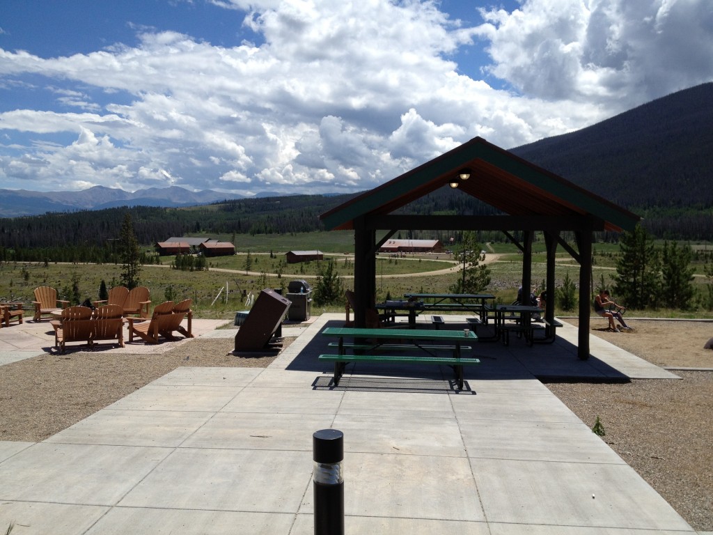 Playground outside Indian Peaks Lodge at Snow Mountain Ranch