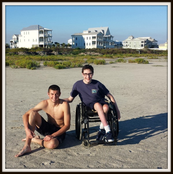 boys at galvestonian beach