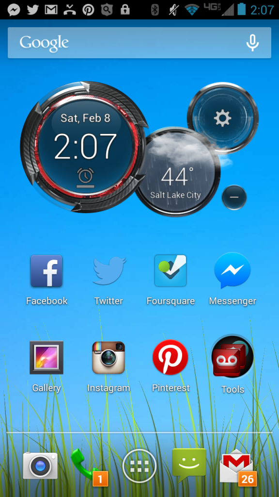 droid ultra home screen screenshot