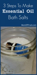 How to make essential oil bath salts. Super easy method.