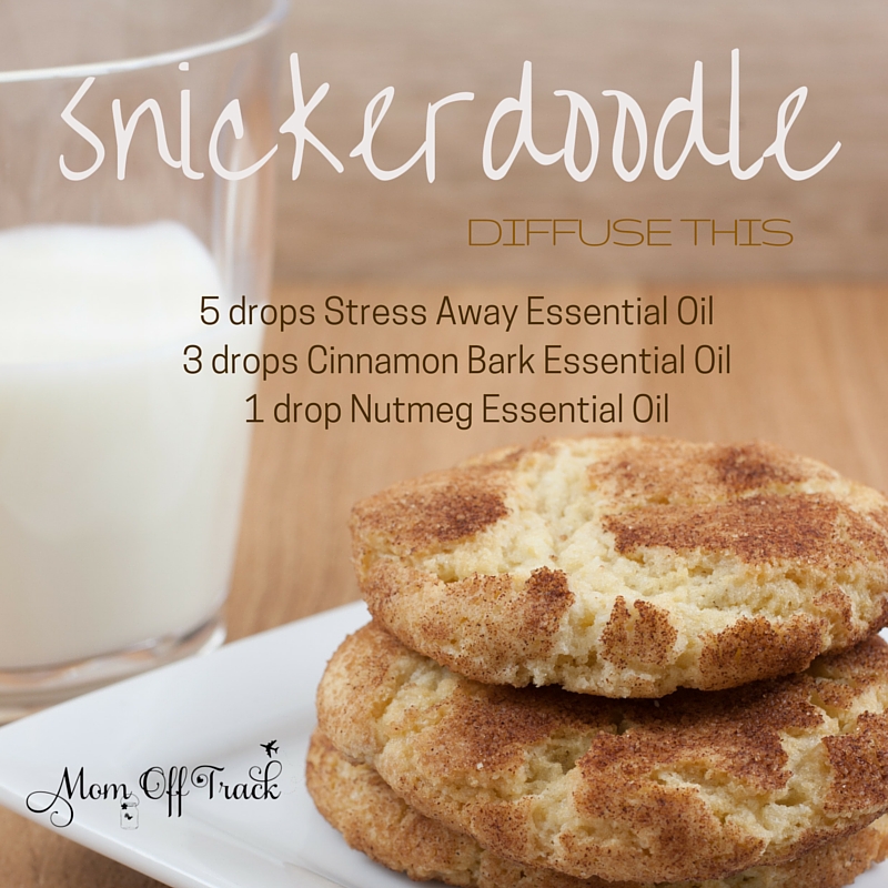 This snickerdoodle essential oil diffuser recipe is so yummy smelling. Skip the mess and calories of baking cookies and put this in the diffuser instead. 