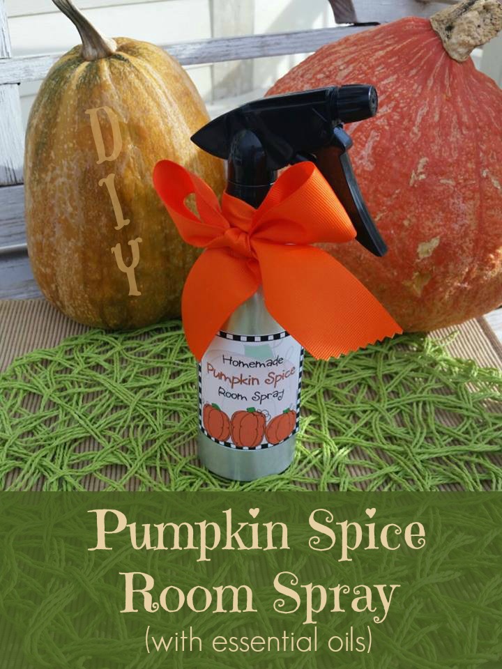 DIY essential oil pumpkin spice room spray