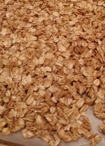 cinnamon oil granola sheet