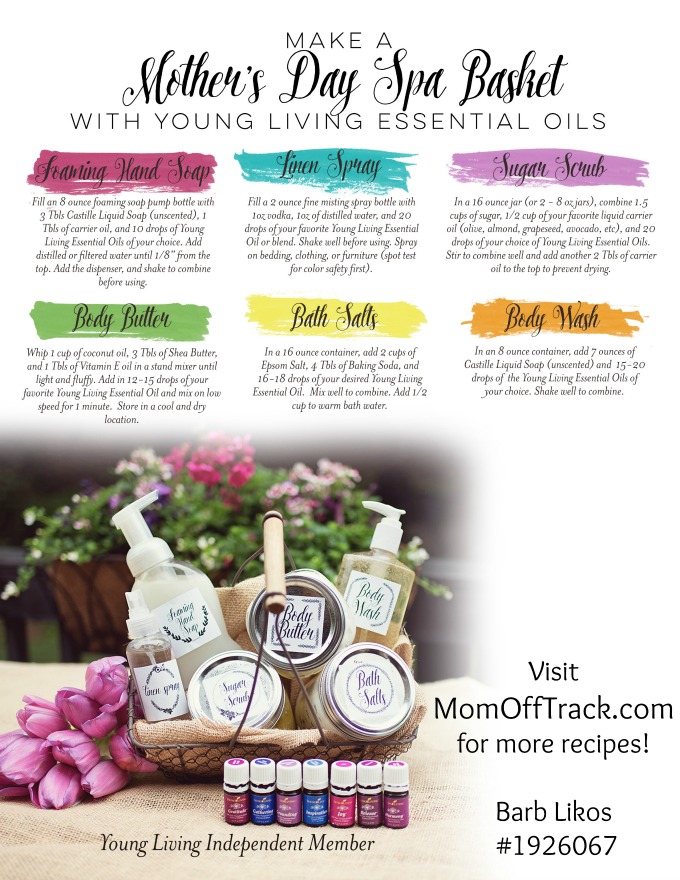 DIY Mothers Day Spa Basket Recipes