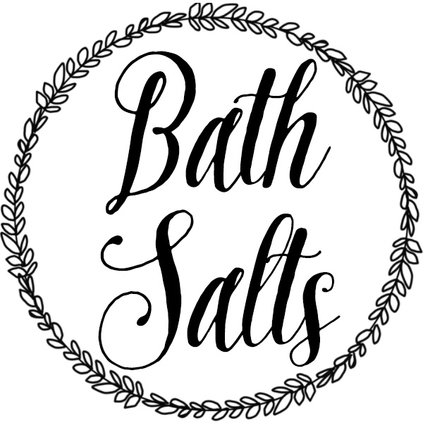 DIY bath salts labels 