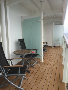 Celebrity Solstice Wheelchair Accessible Balcony Cabin 7143: balcony open to 7145