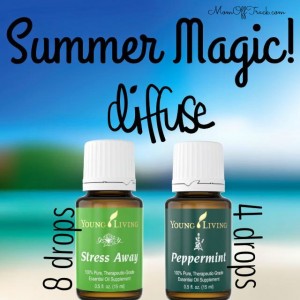 essential oil diffuser recipes for summer - stress away and peppermint