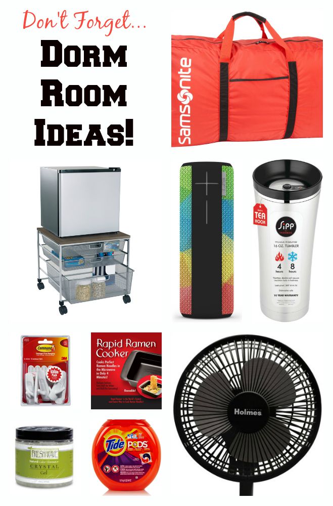 Great list of must have college dorm room items. Do you have them all? 