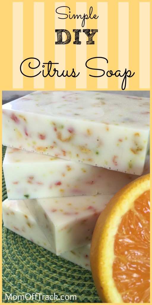 Simple, Easy DIY Citrus Soap tutorial with no lye. 