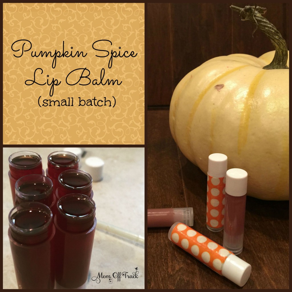 Love this pumpkin spice lip balm essential oils recipe. Perfect for Fall and really easy to make. 