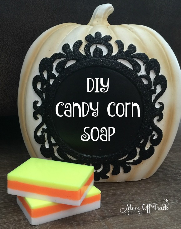 Love this DIY Candy Corn Soap project. Going to make it as a Halloween Craft for kids! 