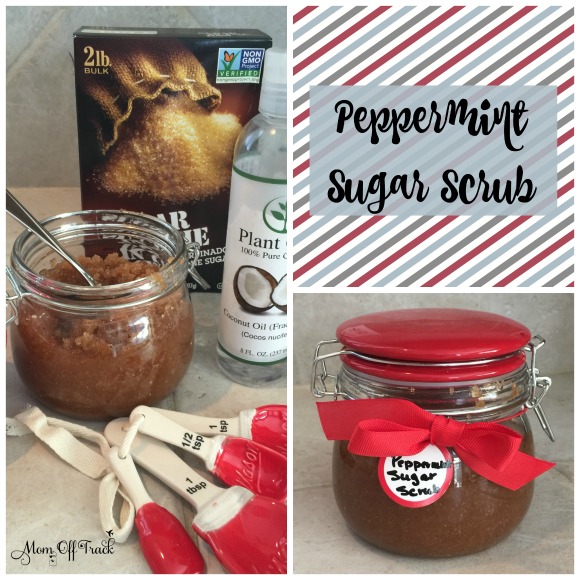 Love this DIY Peppermint Sugar Scrub recipe. Making this recipe for all my holiday gifts.
