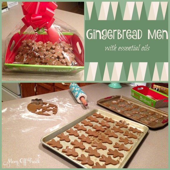 This is an awesome recipe for gingerbread men with essential oils. 