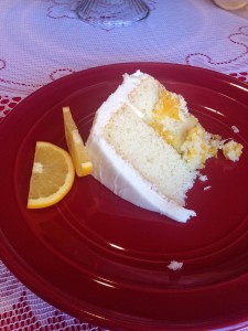 A little slice of heaven: orange dream cake slice