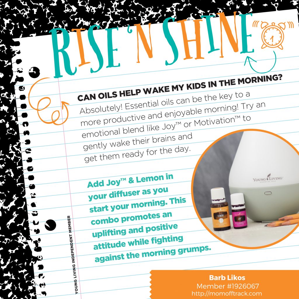 back to school morning diffuser recipes