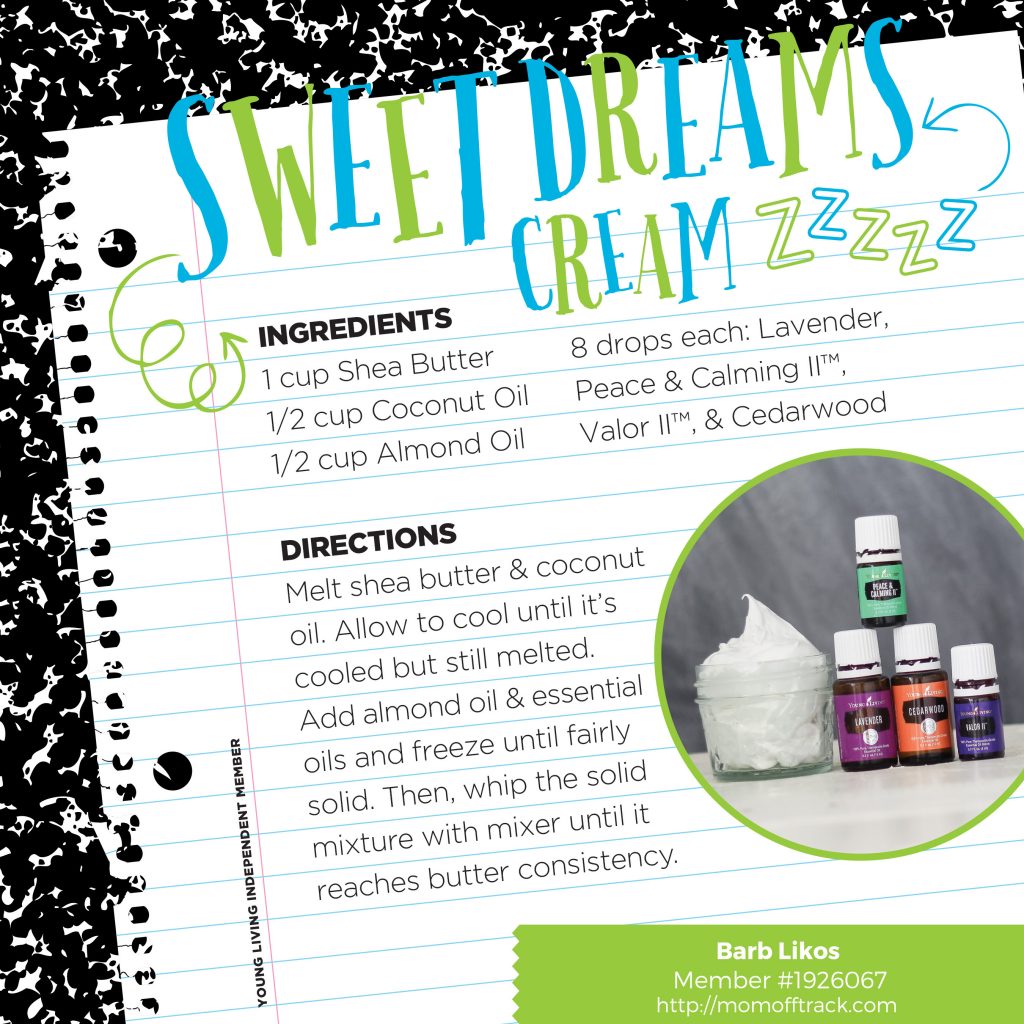 Add this Sweet Dreams Cream to you Back to School bedtime ritual!