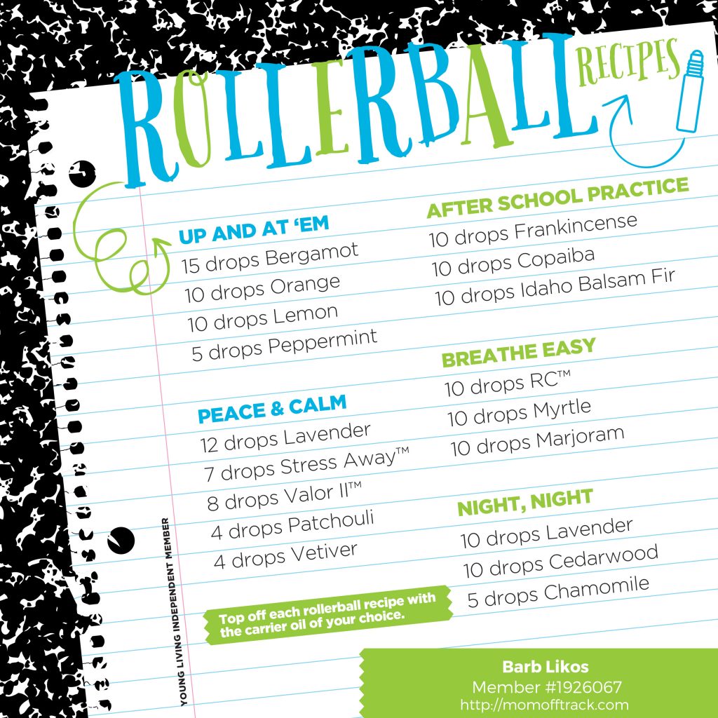 These back to school rollerball recipe ideas are perfect for older kids