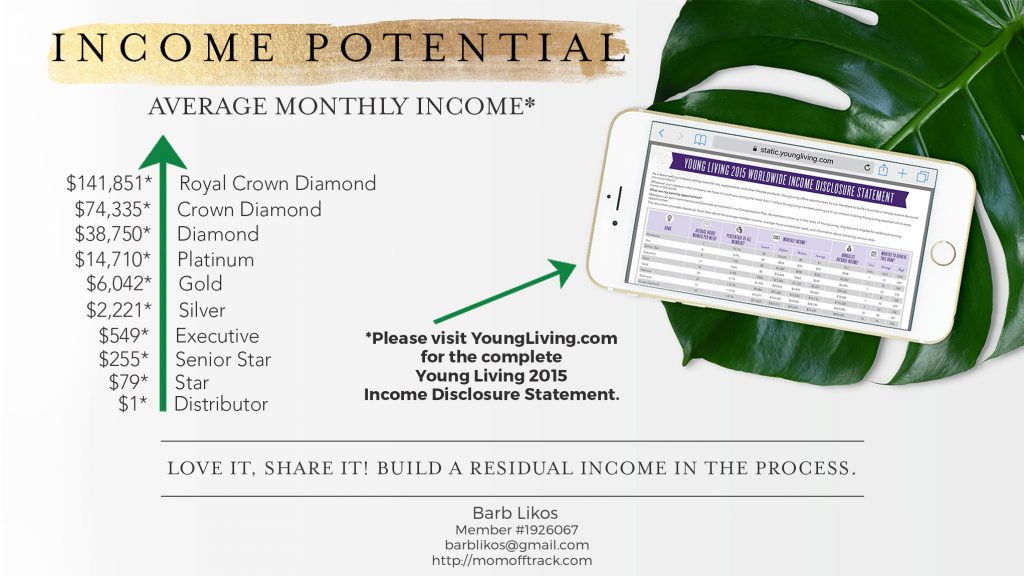 Want to know how much money you can make selling young living? 