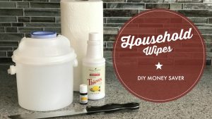 These DIY Cleaning Wipes with Thieves and Lemon Essential Oil are so easy and inexpensive to make.