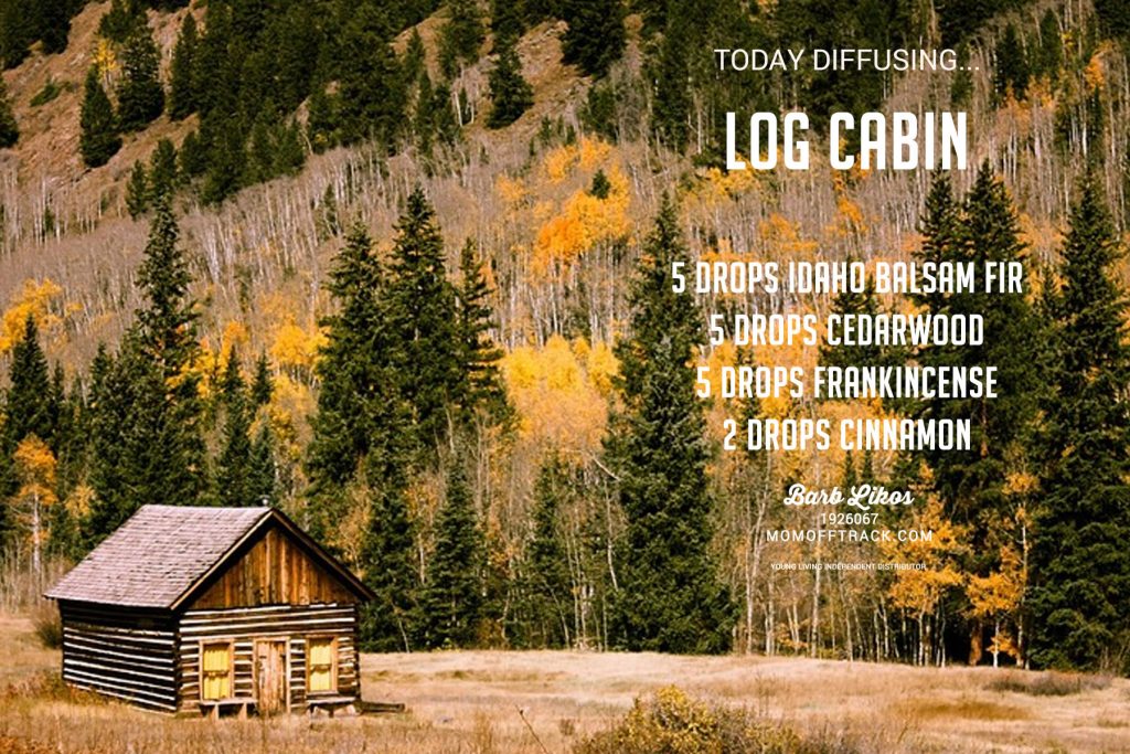 Essential Oil Diffuser Blends for Fall: Log Cabin