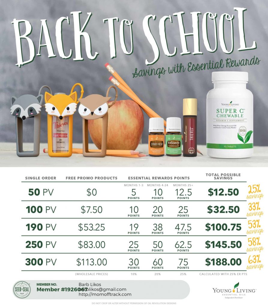 These are the Young Living oils you can get for free in August 2019