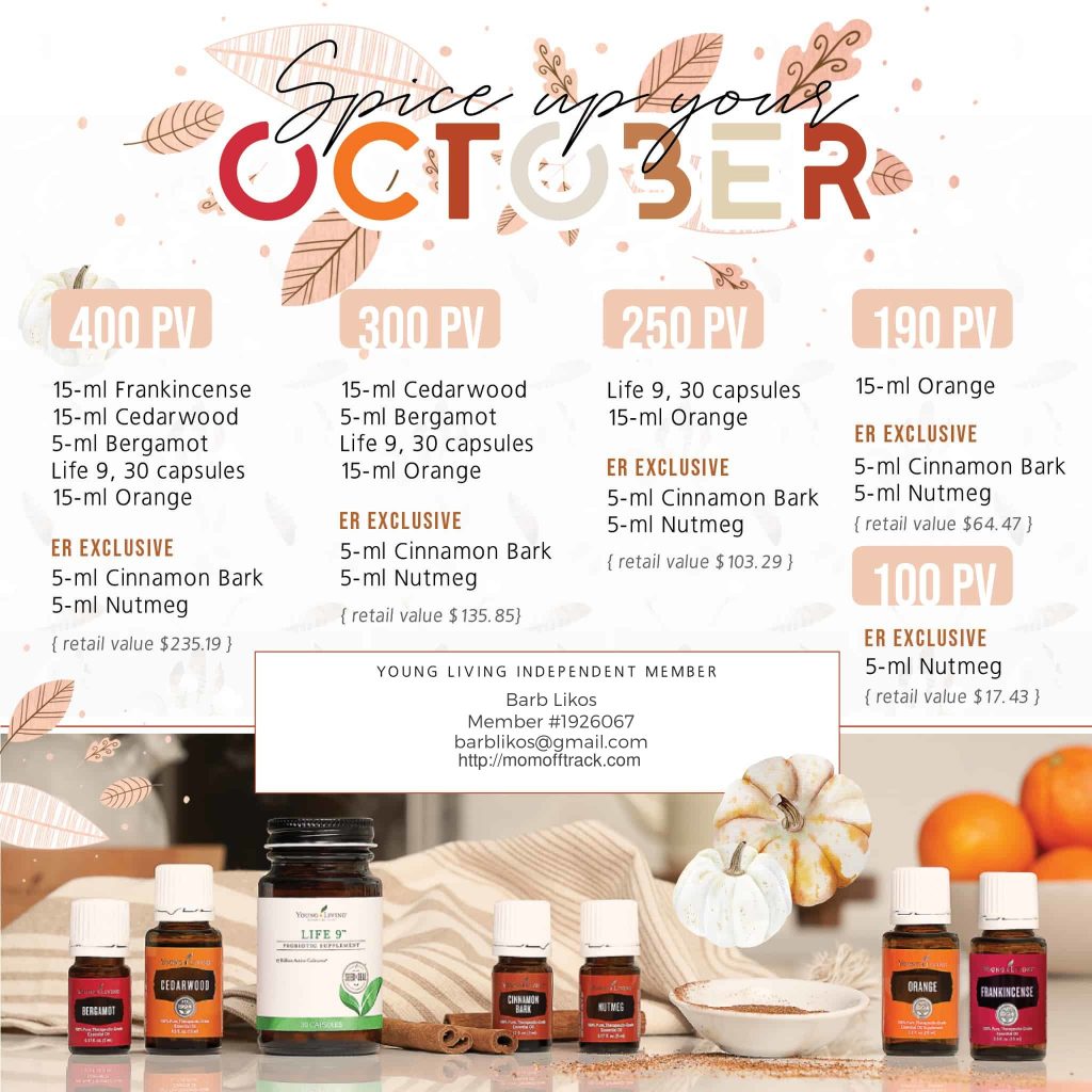 October 2019 Young Living Oils Sales